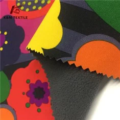プリントストレッチ生地ボンディングフリースとTPU 3層ソフトシェル